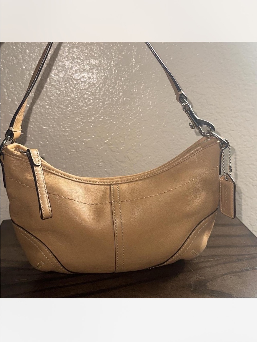 COACH Vintage Soho Mini Hobo Tan Shoulder Bag